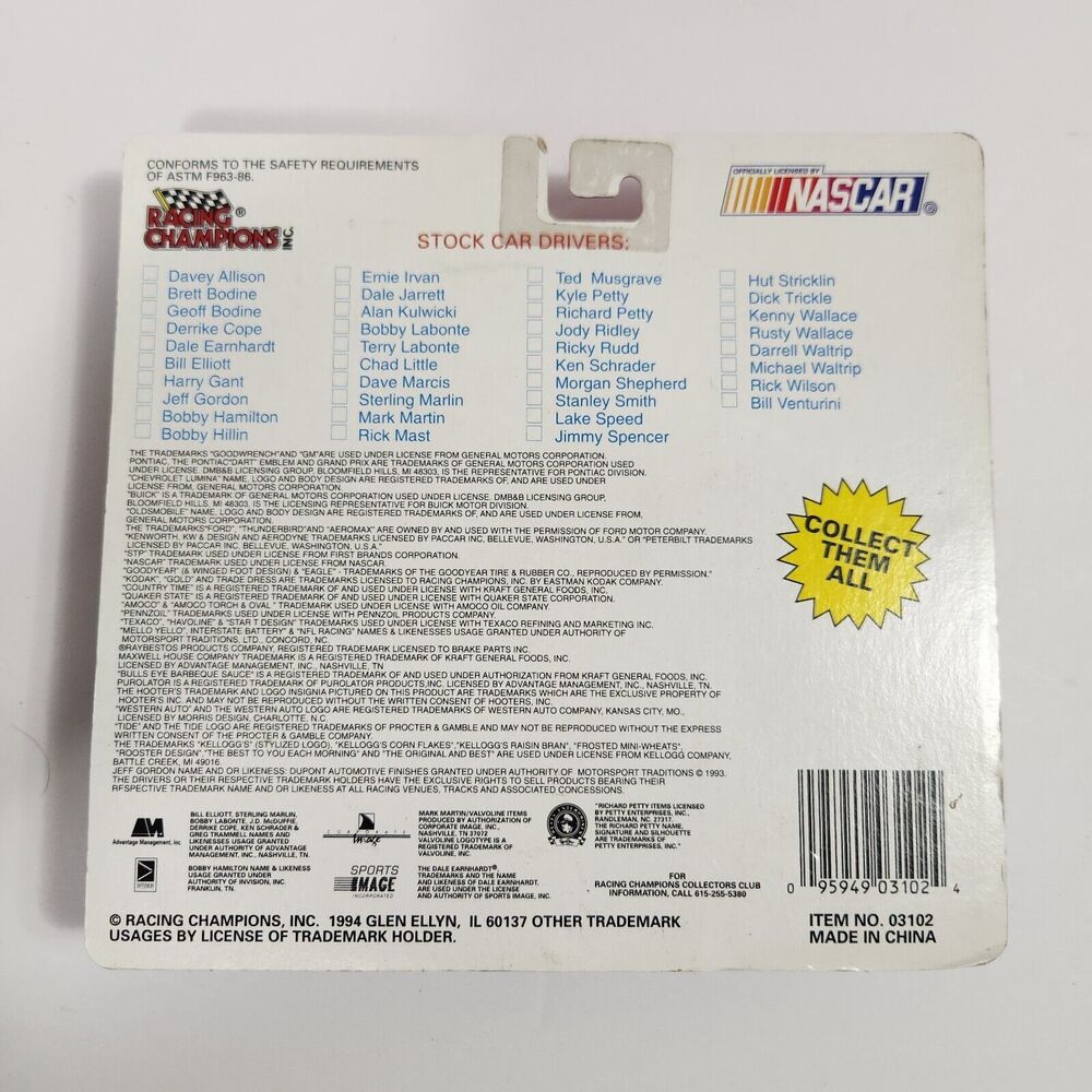 Vtg 1994 Racing Team Transporter #17 Darrell Waltrip With Mini Stock Car #17 - Picture 2 of 3